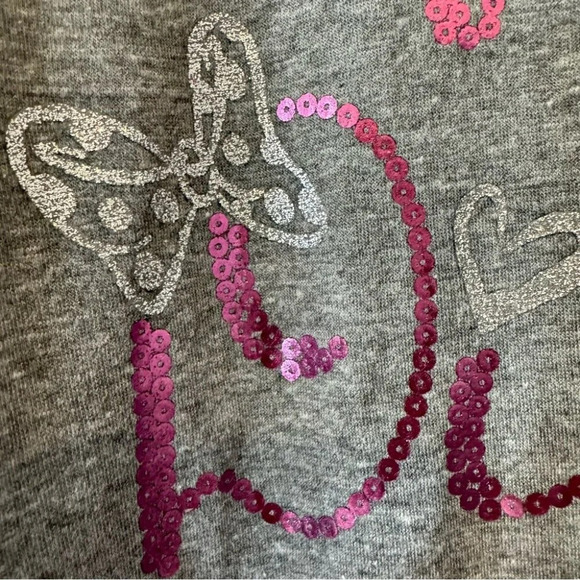 Disney World Butterfly Sequin Pink and Grey T Shirt NWT Size XL - Picture 5 of 15